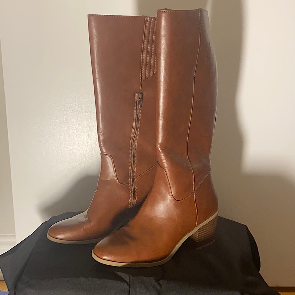 Brown High-Knee Boots
